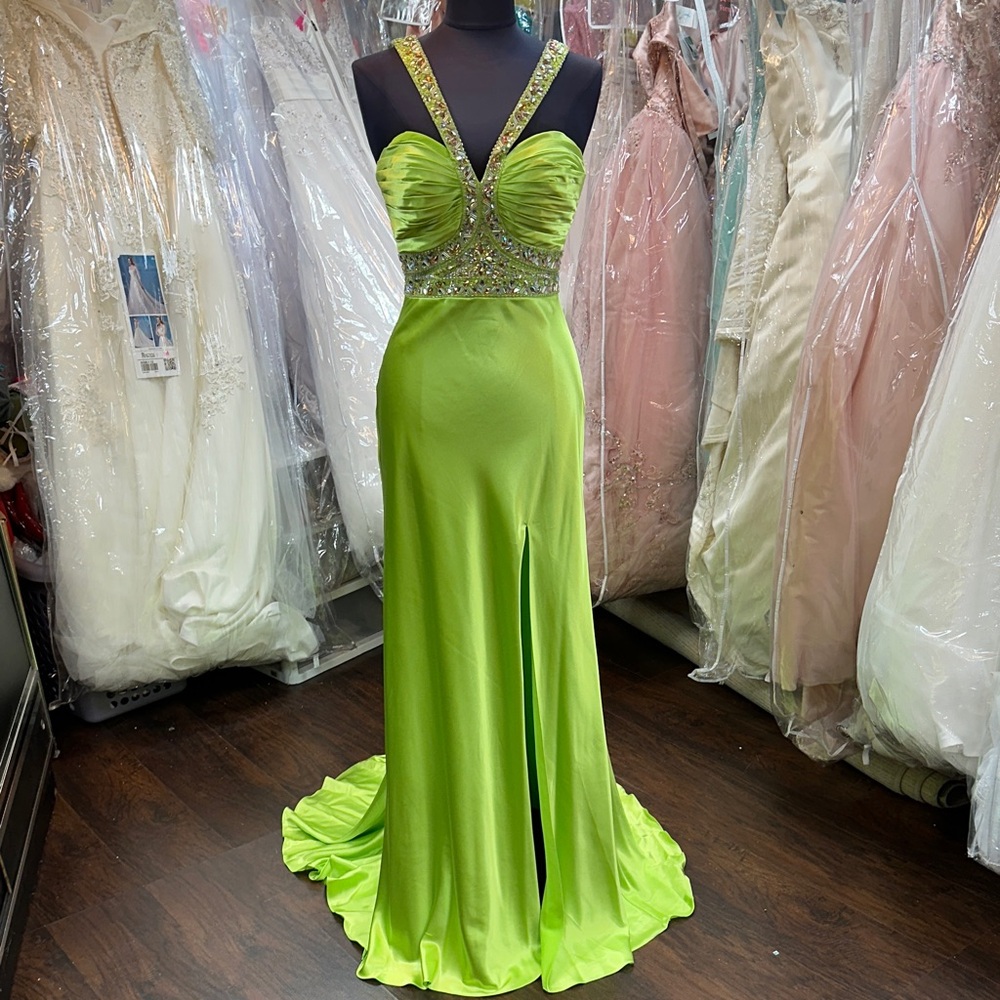 Vibrant Green Prom Dress